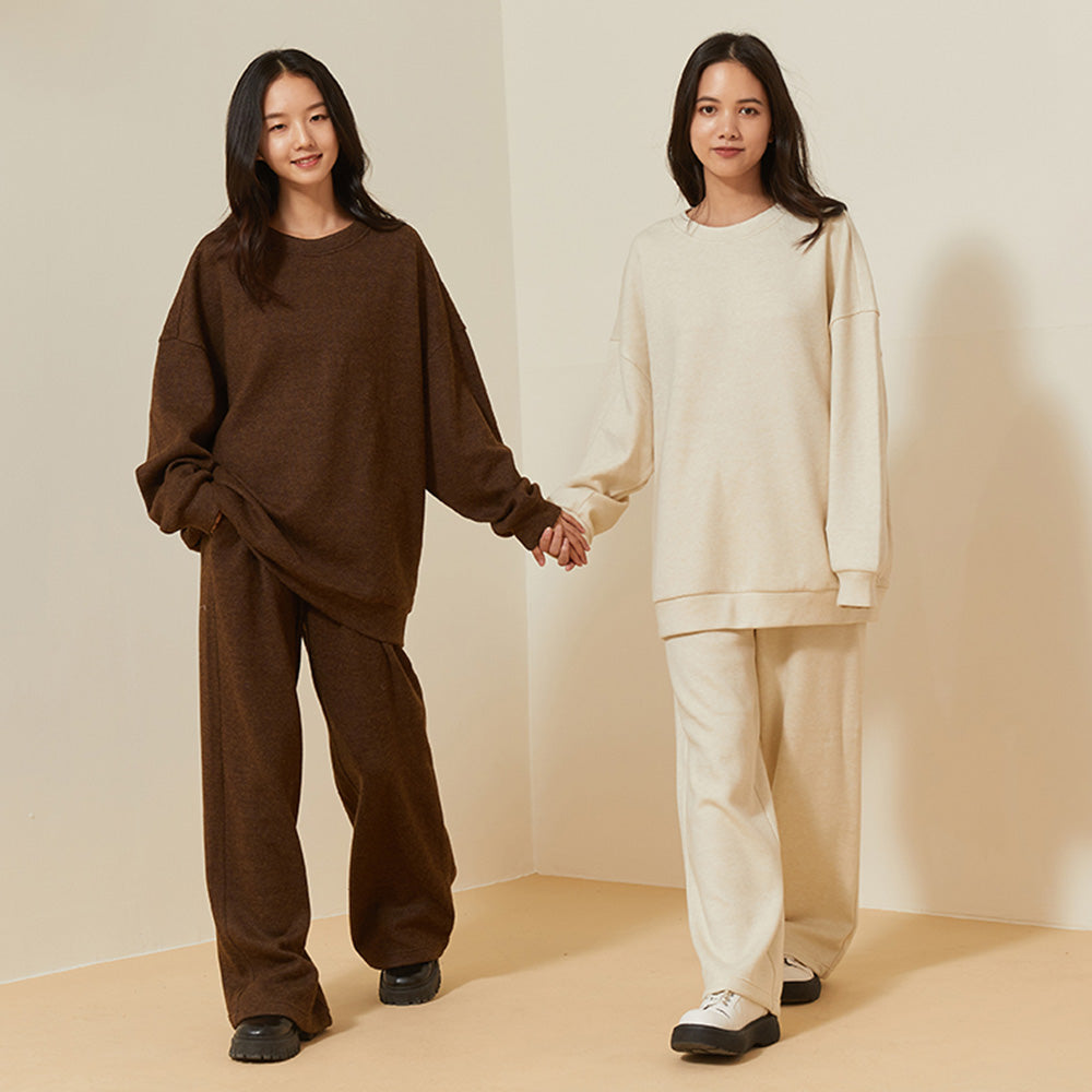 Women's Wide-Leg Pants with Pockets Loose Comfy Lounge Casual Sweatpants