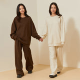 Women's Wide-Leg Pants with Pockets Loose Comfy Lounge Casual Sweatpants