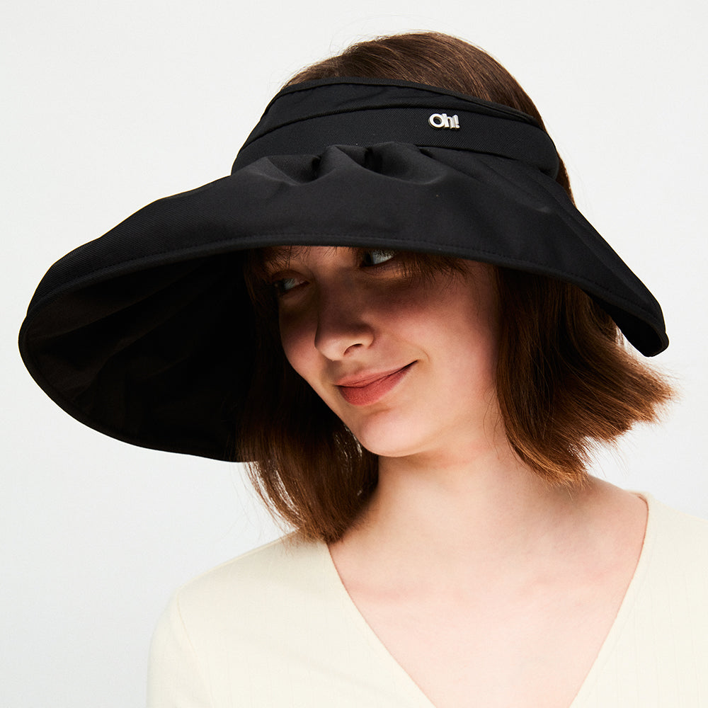 US Stock Large Brim Foldable Sun Visor for Women UPF50+ UV Protection Shell Caps