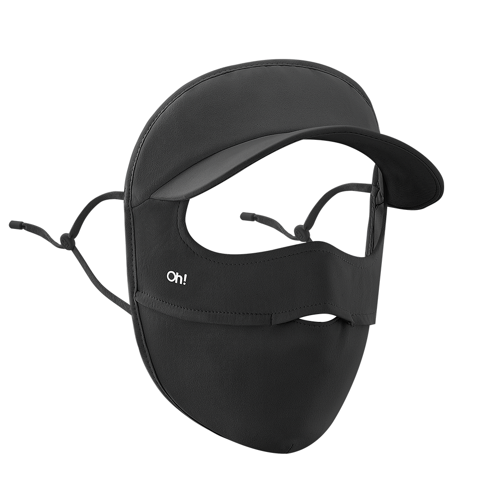 US Stock Sun Protection Full Face Mask with Cap Brim UPF 50+ Riding Cover