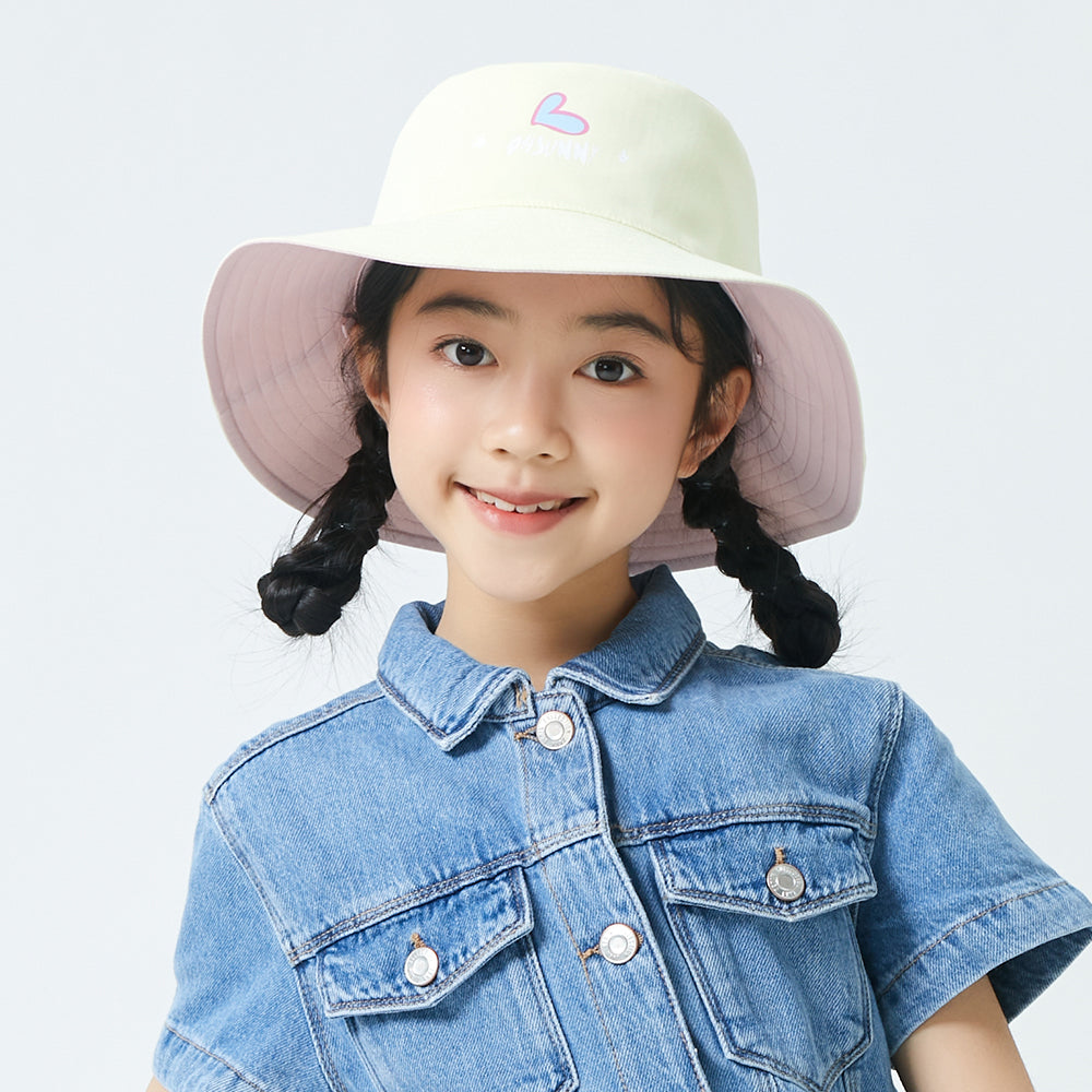 Kid's UV Protection Bucket Hat UPF 50+ Wide Brim Sun Caps for Boys Girls