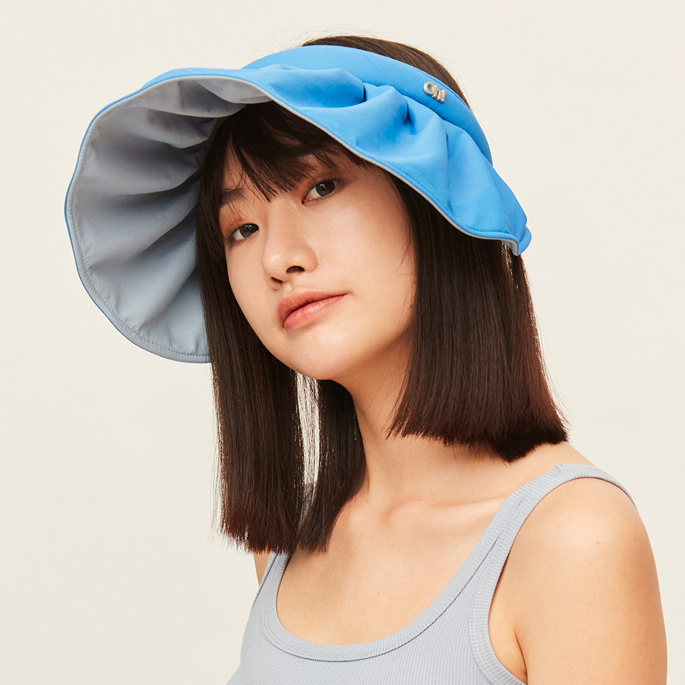 US Stock Foldable Wide Brim Sun Visor Hat UV Protection UPF 50+ Cap Headband