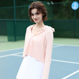 US Stock Women's Classic Sun Protection Hoodie UPF 50+ Cooling Jacket Outdoor Tops