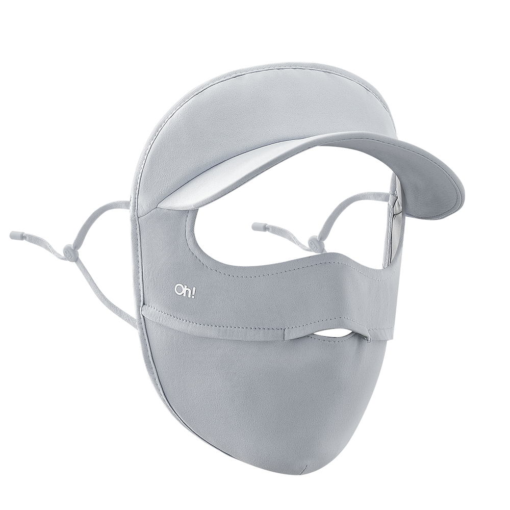 US Stock Sun Protection Full Face Mask with Cap Brim UPF 50+ Riding Cover