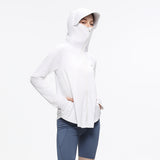 Women's Sun Protection Hoodie Jacket UPF50+ Long Sleeve Cloak Coats Tops