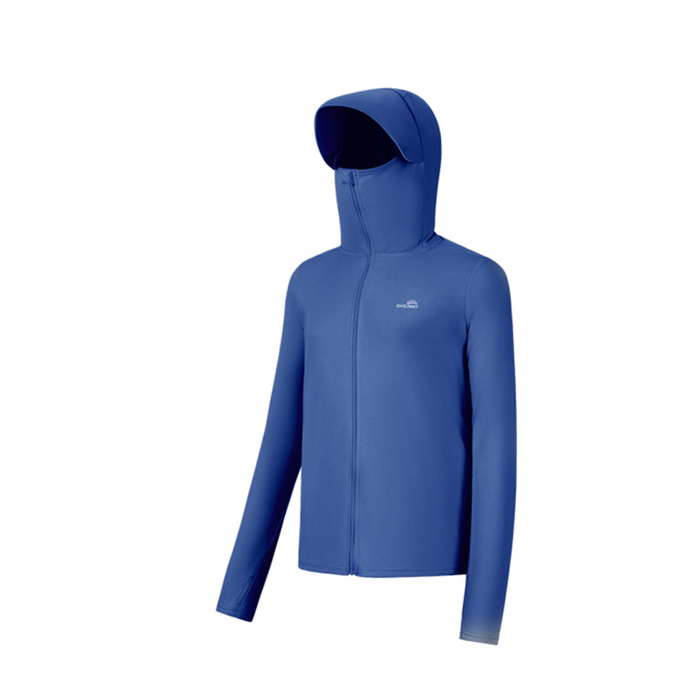 Men's Sun Protective Jacket UP50+ with Large Brim & Face Cover  Quick-Dry