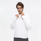 Men's Sun Protective Jacket UP50+ with Large Brim & Face Cover  Quick-Dry