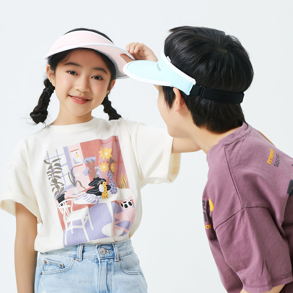 US Stock Kid’s Visor Hat UPF 50+ Wide Brim Sun Protection Caps