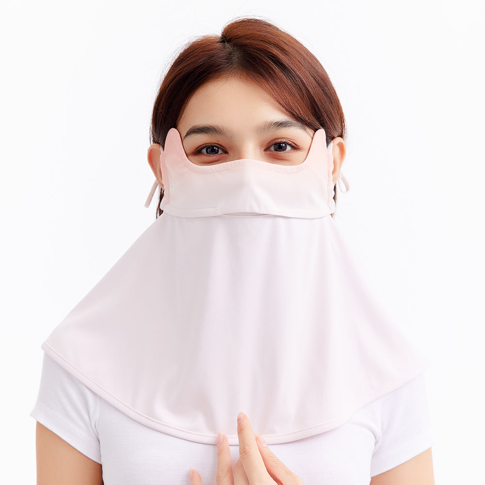US Stock Sun Protection Face Cover Breathable Mask UPF 50+ Gradient Design Neck Gaiters