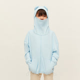 Kid's Sun Protection Hooded Jacket with Pockets UPF 50+ for 4-10 Years Boys Girls
