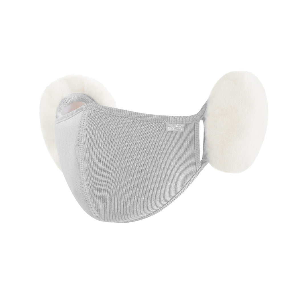 US Stock Women's Warm Mask Balaclava Face Cover with Earmuffs