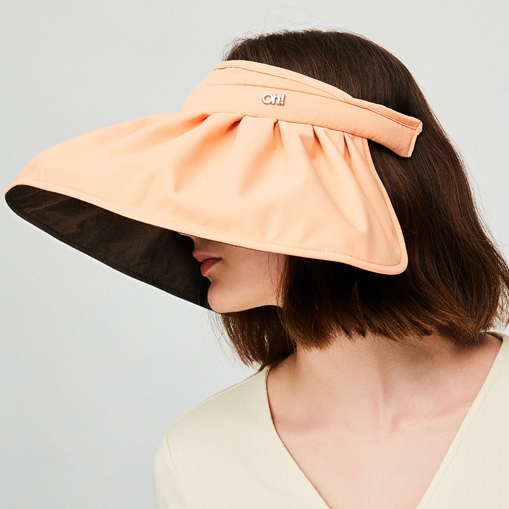 US Stock Large Brim Foldable Sun Visor for Women UPF50+ UV Protection Shell Caps