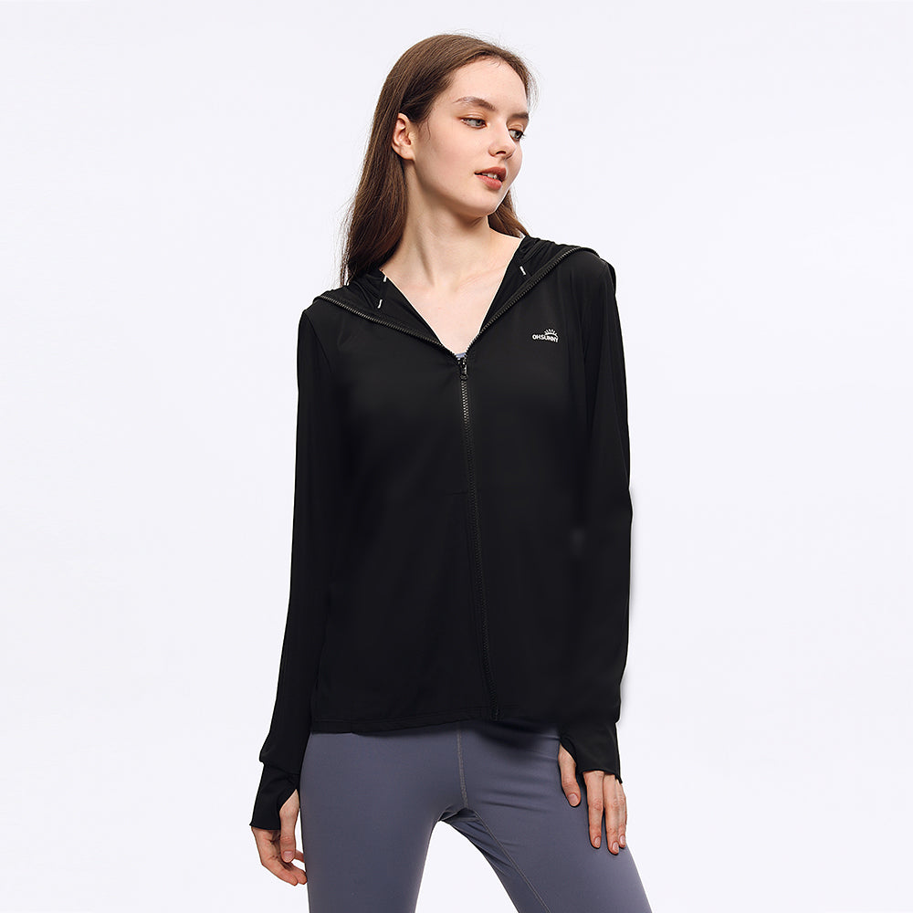 Women's Sun Protection Hoodie Jacket UPF 50+ Long Sleeve Coat