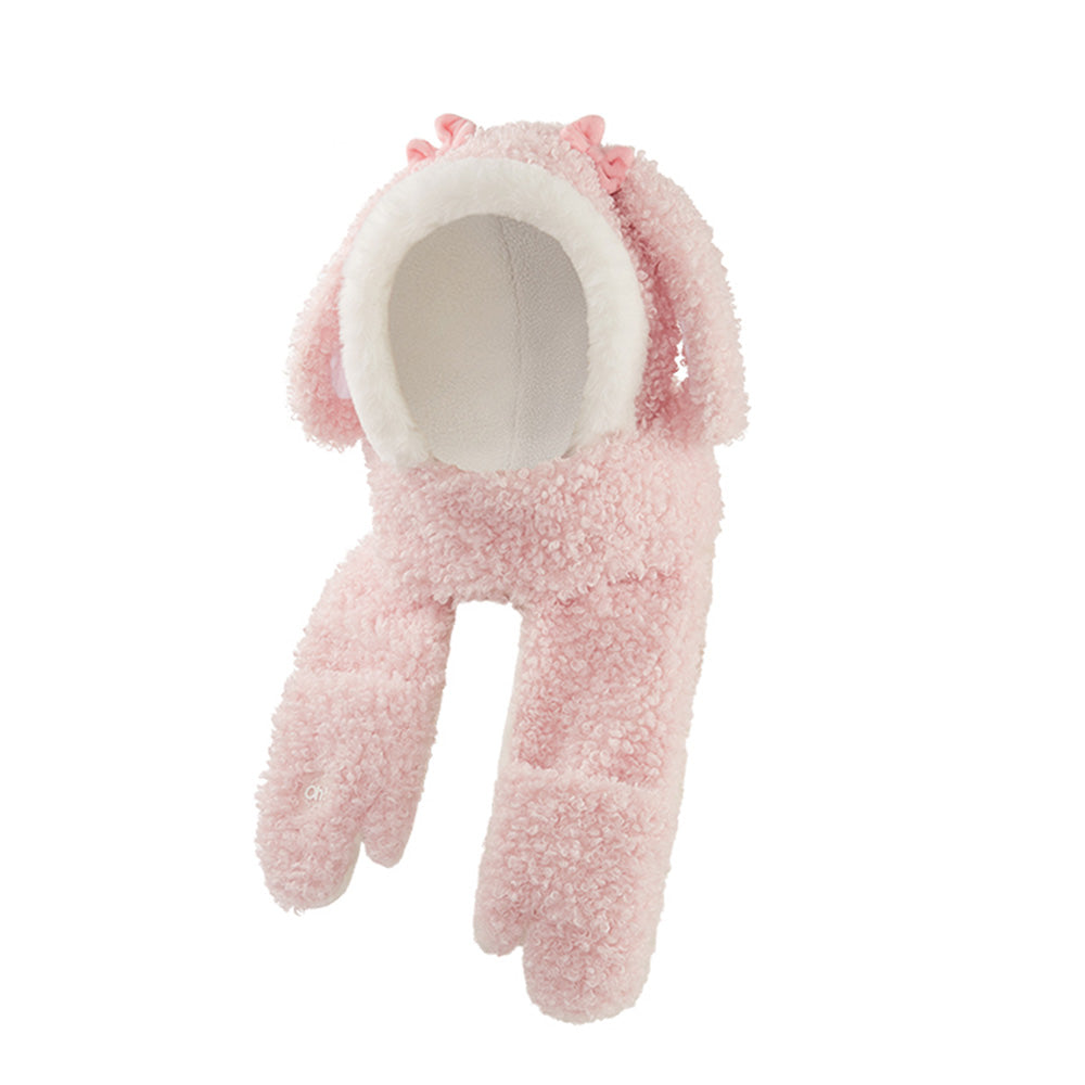 Kid's 3-in-1 Multi-Functional Scarves Warm Hoodie Hat/Scarf/Mittens Set