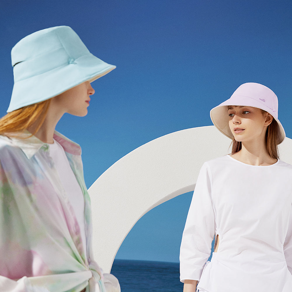 Women's Dual-Sided Bucket Hat UPF 50+ Packable Travel Sun Hat