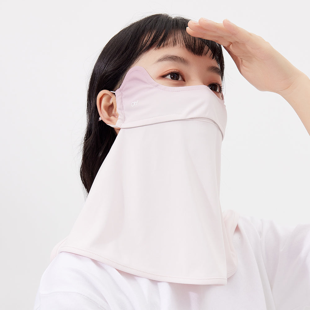 US Stock Sun Protection Face Cover Breathable Mask UPF 50+ Gradient Design Neck Gaiters