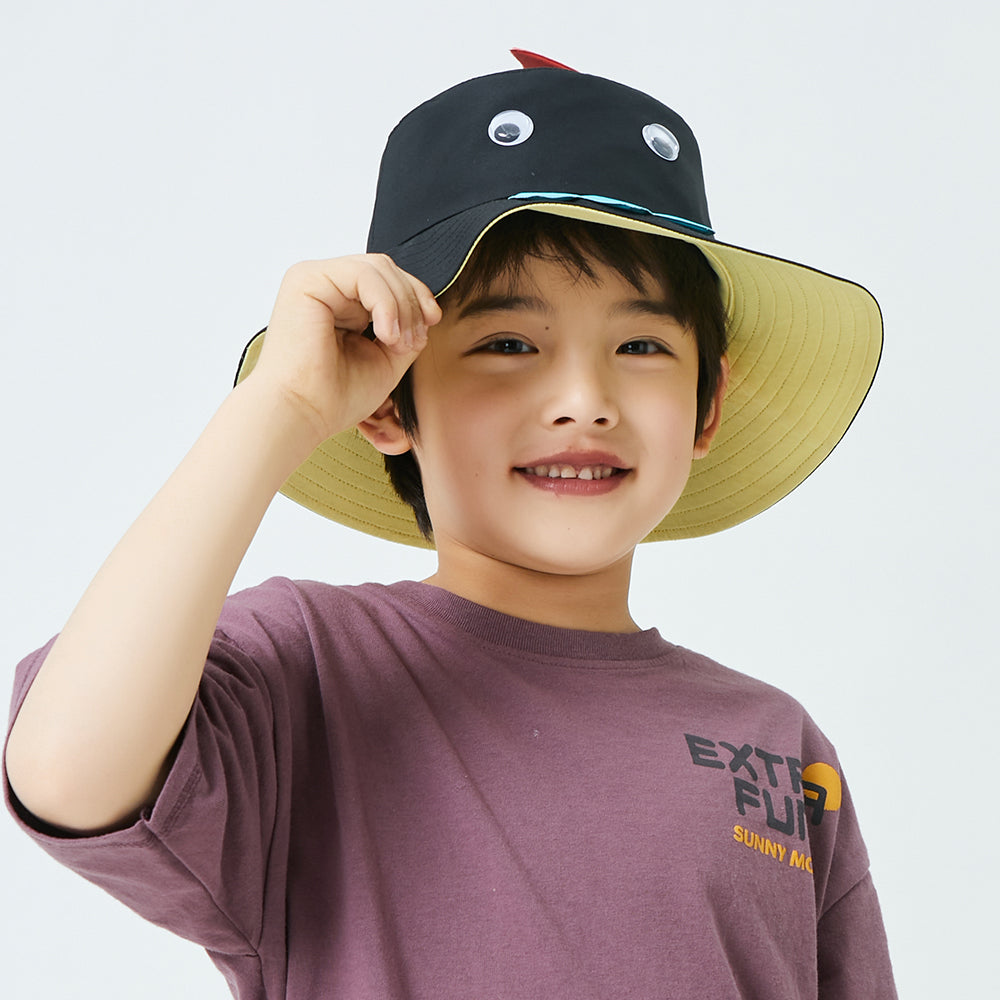 Kid's UV Protection Bucket Hat UPF 50+ Wide Brim Sun Caps for Boys Girls