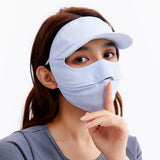 US Stock Sun Protection Full Face Mask with Cap Brim UPF 50+ Riding Cover