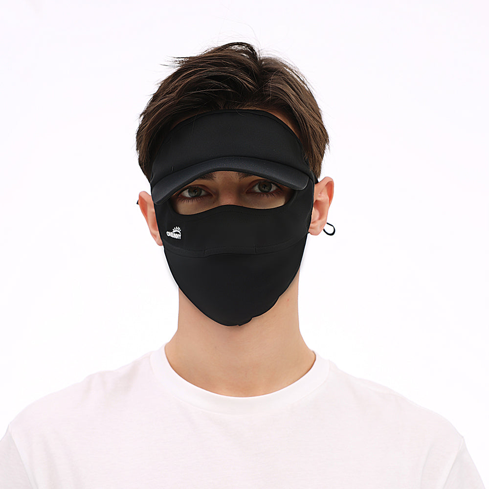 Sun Protection Full Face Mask with Cap Brim UPF 50+ Riding Cover
