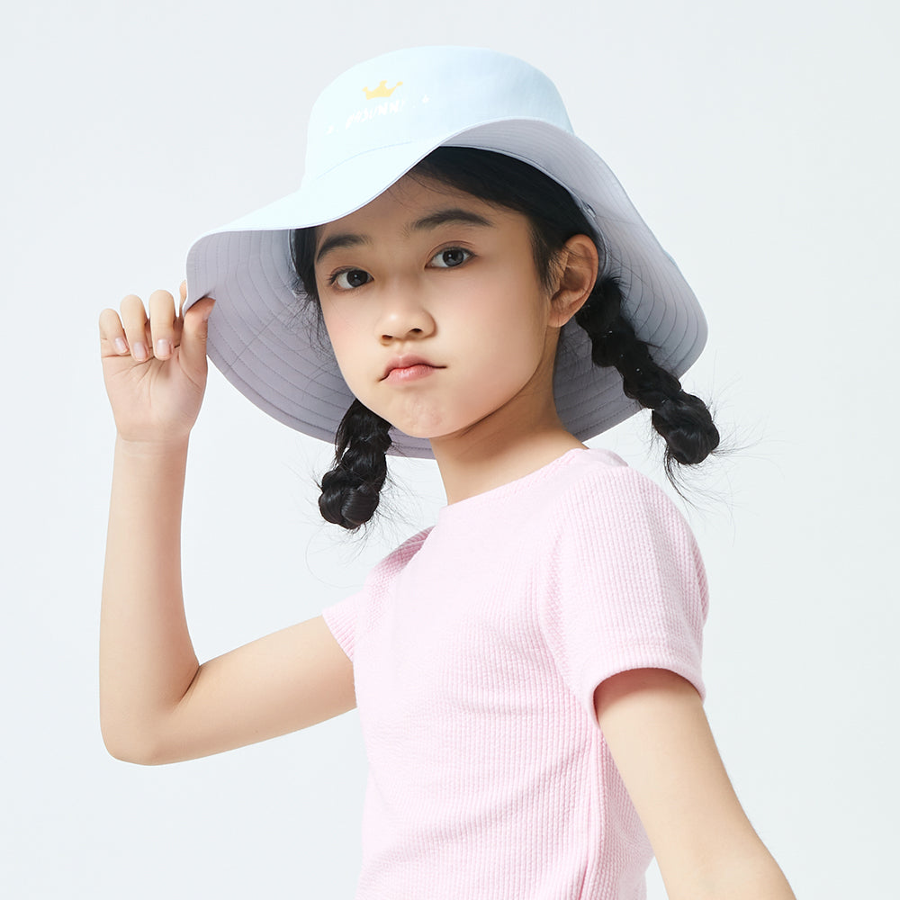 Kid's UV Protection Bucket Hat UPF 50+ Wide Brim Sun Caps for Boys Girls