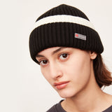 US Stock Women's Winter Contract Color Heated Knit Hat