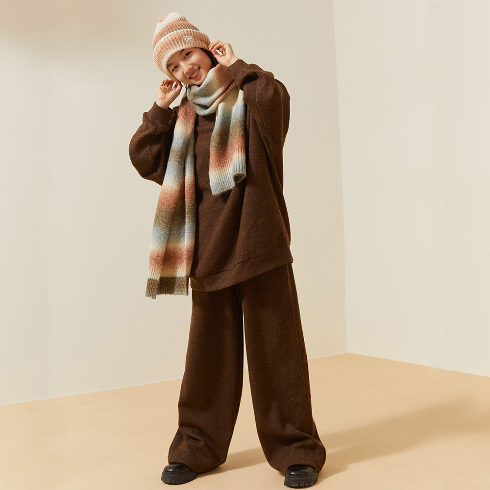 Women's Wide-Leg Pants with Pockets Loose Comfy Lounge Casual Sweatpants