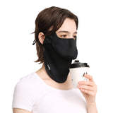 US Stock Women's Sun Protection Face Mask Mouth-Opened Cover UPF50+