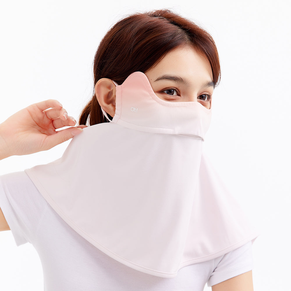 US Stock Sun Protection Face Cover Breathable Mask UPF 50+ Gradient Design Neck Gaiters