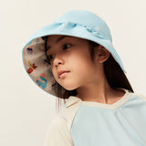 Kid's Reversible Sun Hat UPF 50+ UV Protection Empty Top Visor Caps