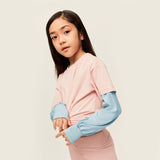 Kid's Loose Arm Sleeves with Thumb Hole Sun Protection UPF50+ Athletic Arm Covers