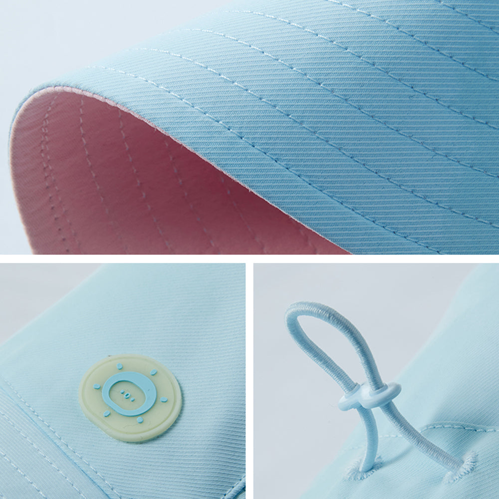 Kid's UV Protection Bucket Hat UPF 50+ Wide Brim Sun Caps for Boys Girls