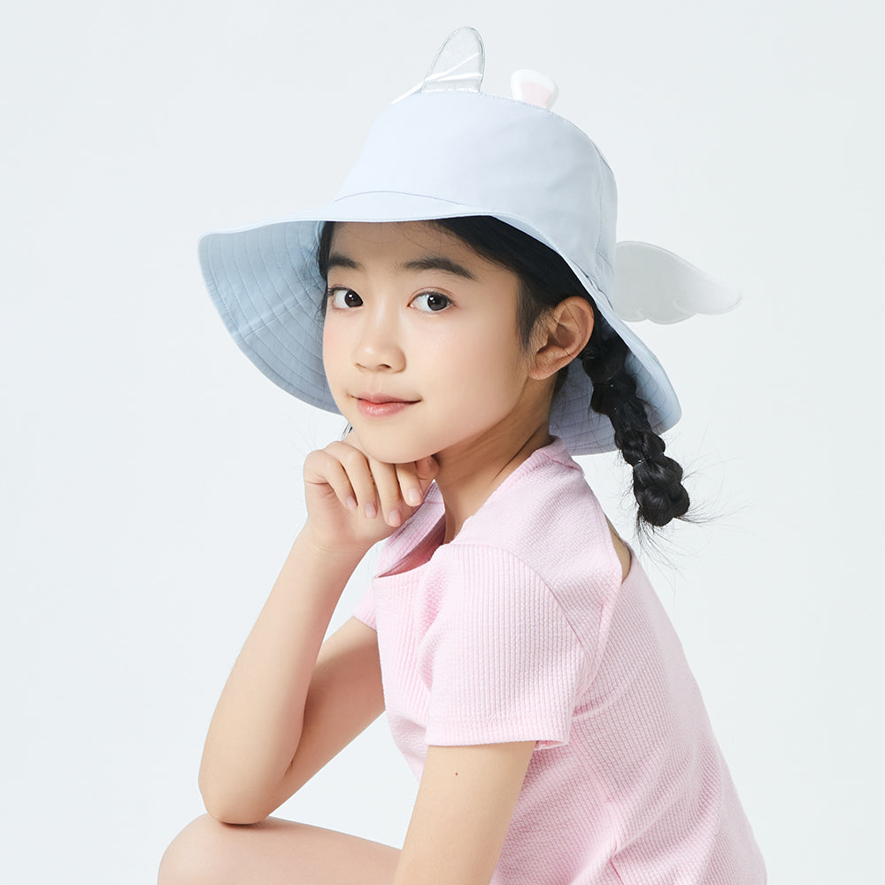 Kid's UV Protection Bucket Hat UPF 50+ Wide Brim Sun Caps for Boys Girls