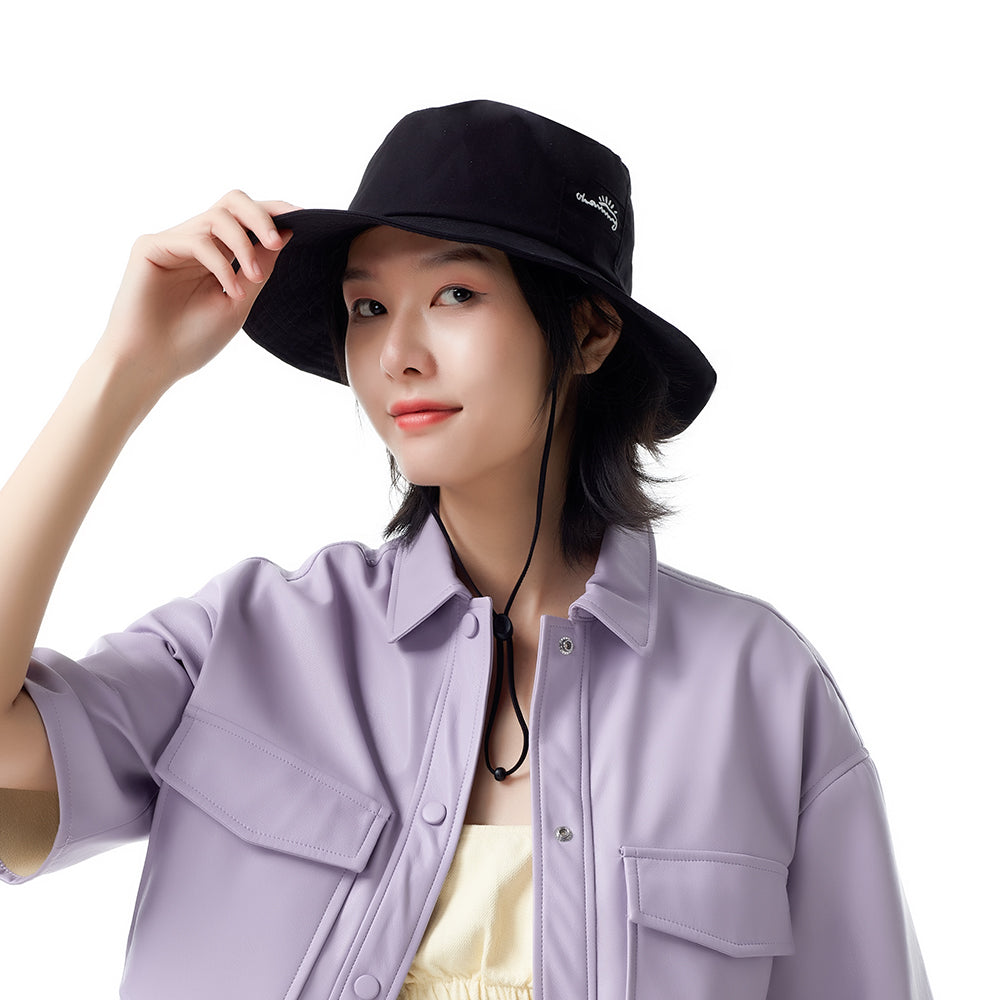 US Stock Women's Wide Brim Fisherman Bucket Hat UPF 50+ UV Protection