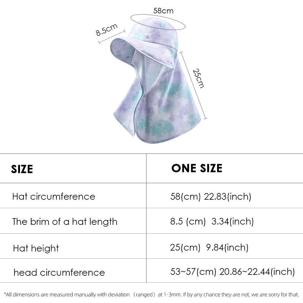 Kid’s Sun-Proof Bucket Hat with Neck Flap UPF 50+