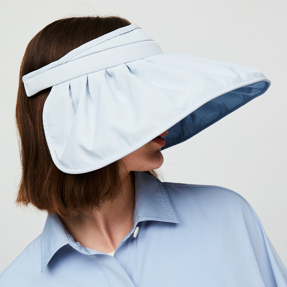 US Stock Large Brim Foldable Sun Visor for Women UPF50+ UV Protection Shell Caps