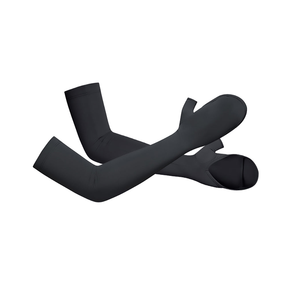 US Stock Women's Long Arm Sleeves Gloves Half-finger Mitten UPF 50+