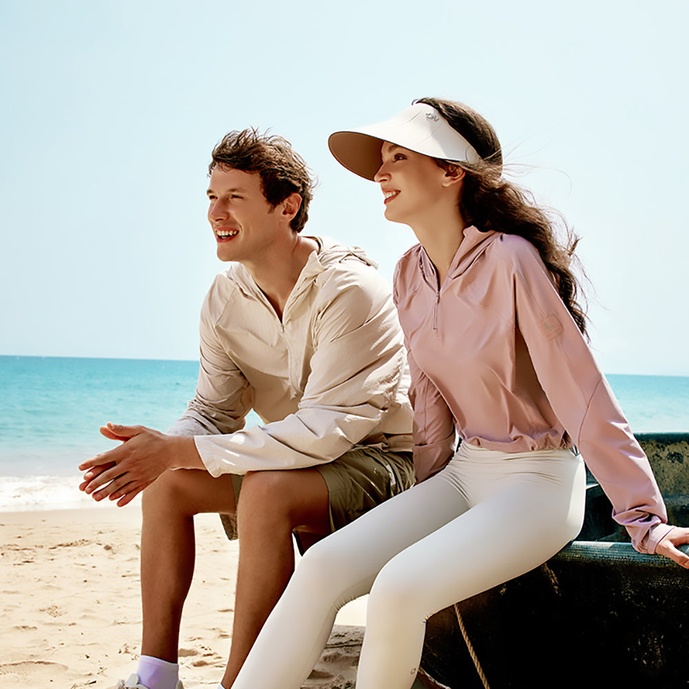 Unisex Sun Protection Hooded Jackets UPF50+ with Mosquito Mesh Face Cover