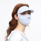 Sun Protection Full Face Mask with Cap Brim UPF 50+ Riding Cover