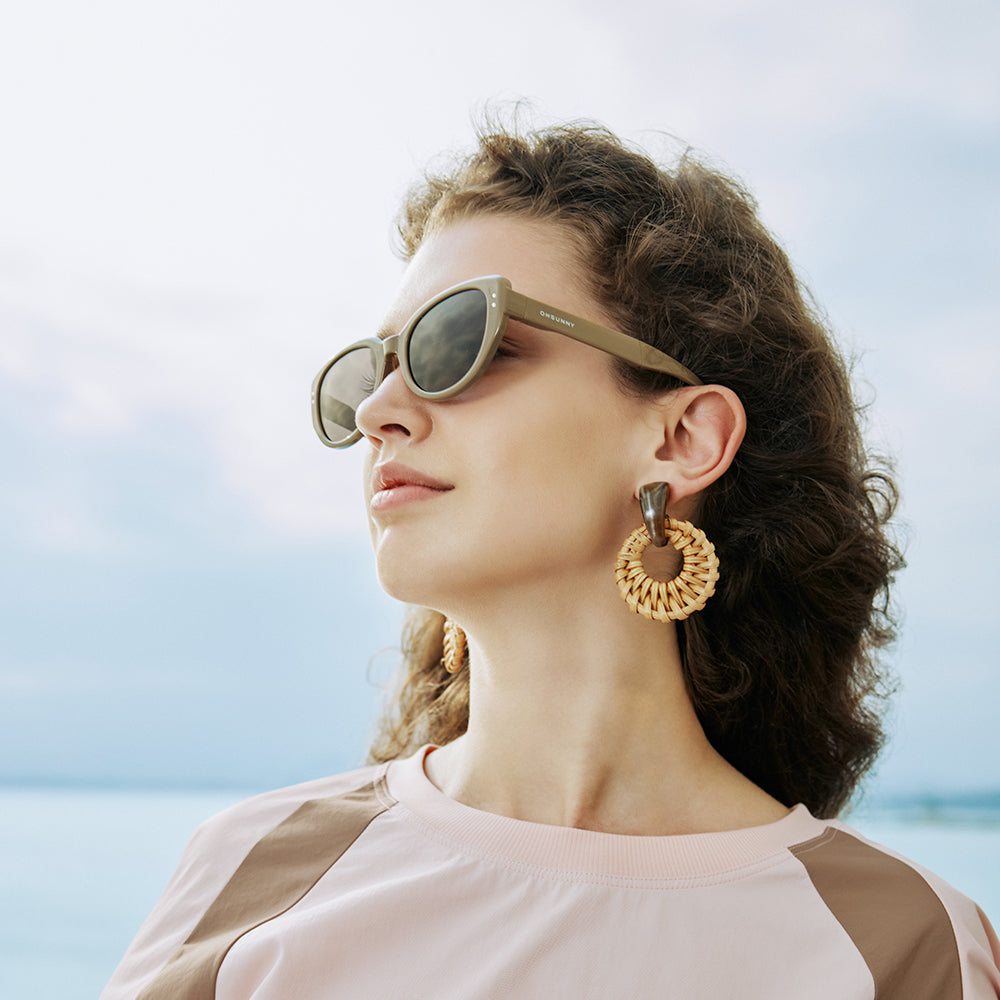 Retro Polarized Sunglasses UV400 Trendy Cat Eye Sun Glasses