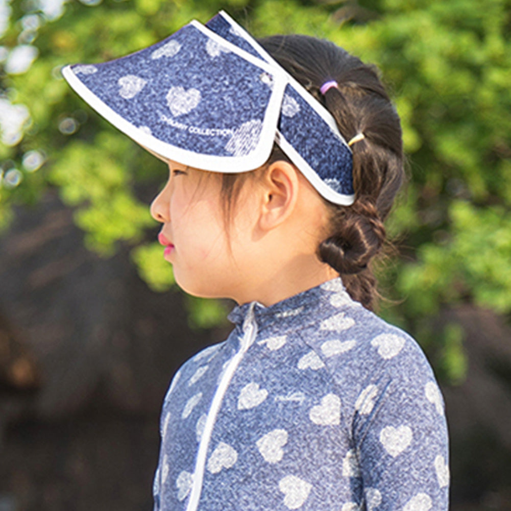 US Stock Kids Empty Top Visor Cap Adjustable Sun Hat UPF 50+
