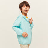 Kid's Sun Protection Jackets with Pockets UPF 50+ Hoodie for Aged 4-10 Boys Girls