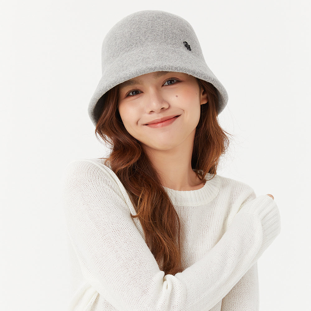 OHSUNNY Classic Wool Bucket Hats Warm Artist Fisherman Cap