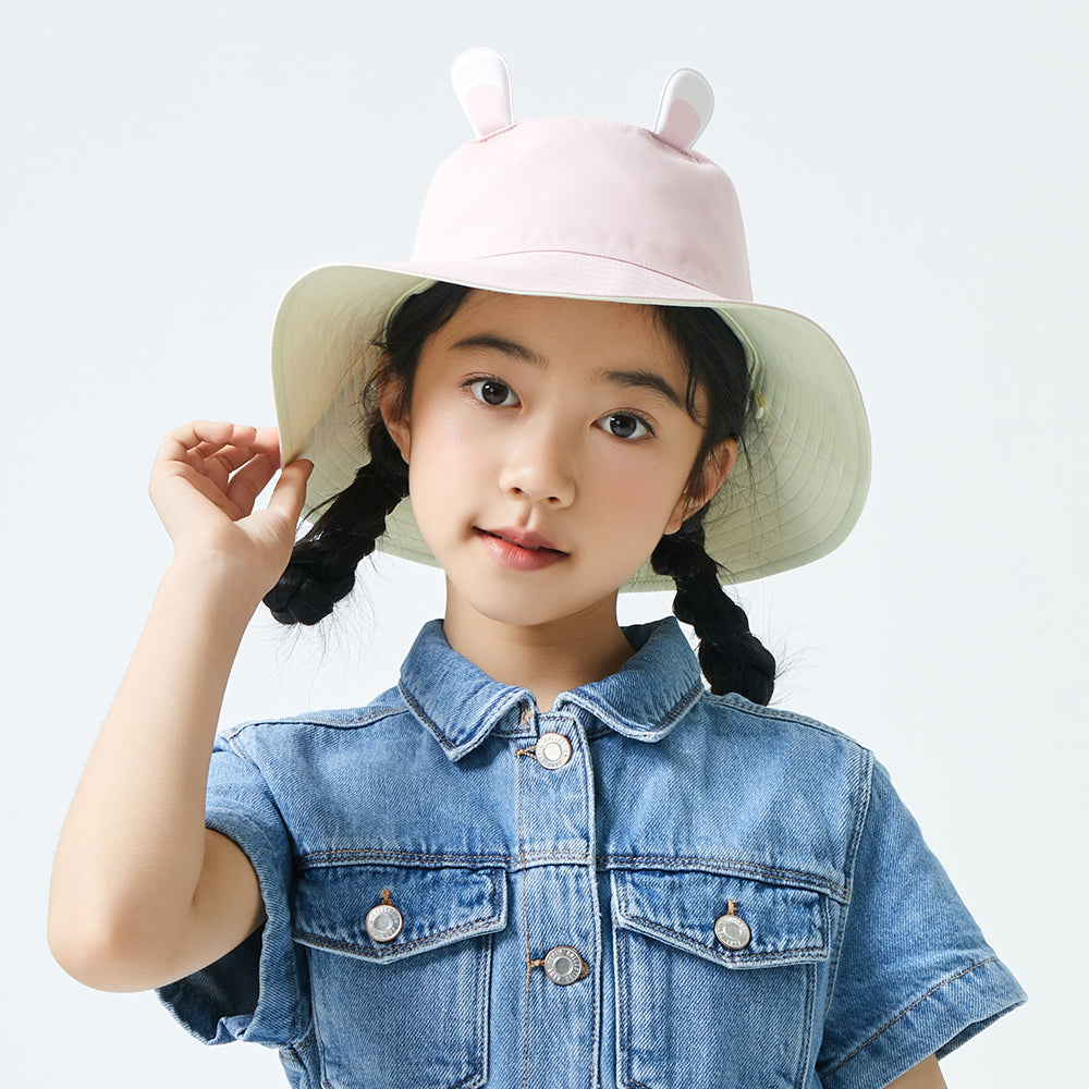 Kid's UV Protection Bucket Hat UPF 50+ Wide Brim Sun Caps for Boys Girls