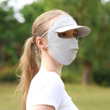 Sun Protection Full Face Mask with Cap Brim UPF 50+ Riding Cover