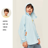 Kid's Sun Protection Jackets with Pockets UPF 50+ Hoodie for Aged 4-10 Boys Girls