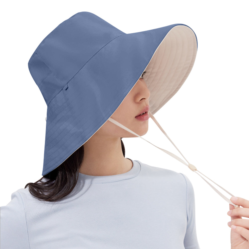 Women's Reversible Bucket Hat Wide Brim Sun Cap UPF50+ Waterproof