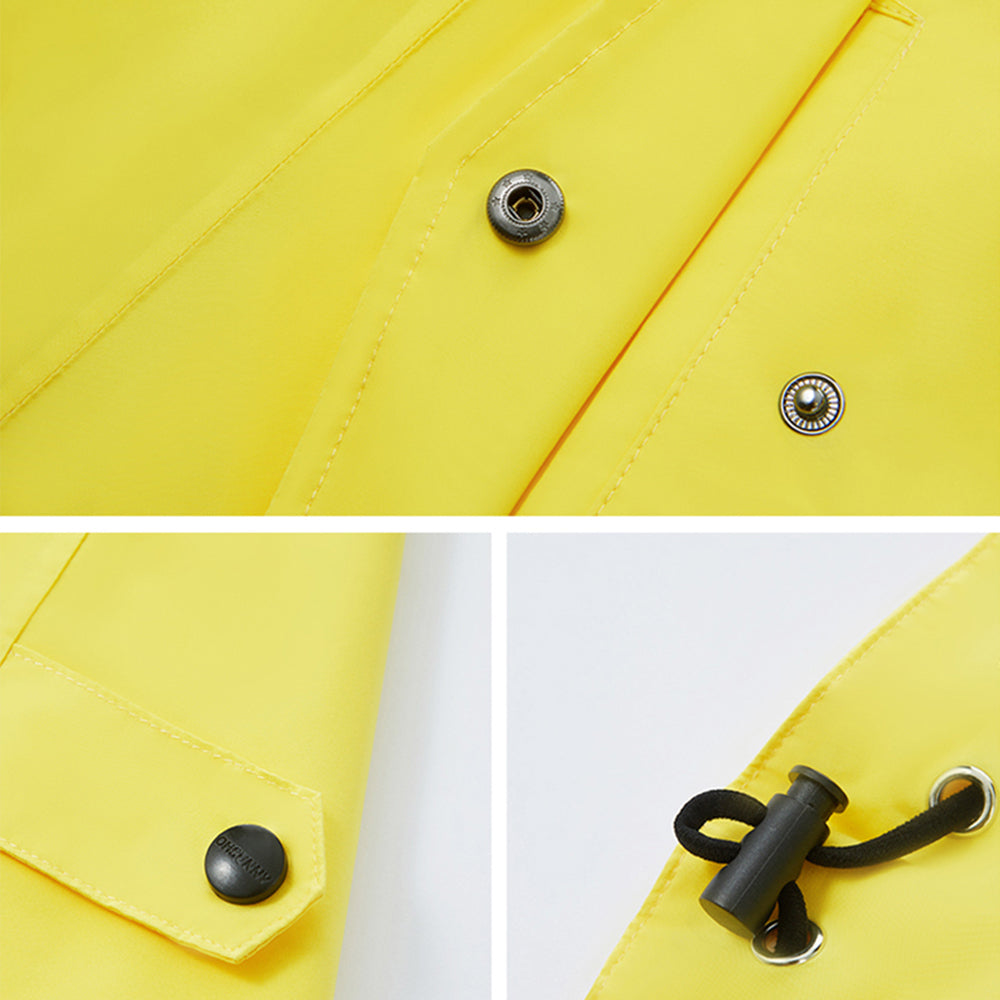 Kid's Raincoat Poncho Toddler Rain Jacket Waterproof Hoodie