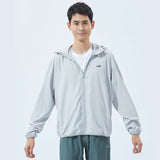 US Stock Men's Standard Hoodie Ultra Light Long Sleeve Sun Protective Coat UPF 50+