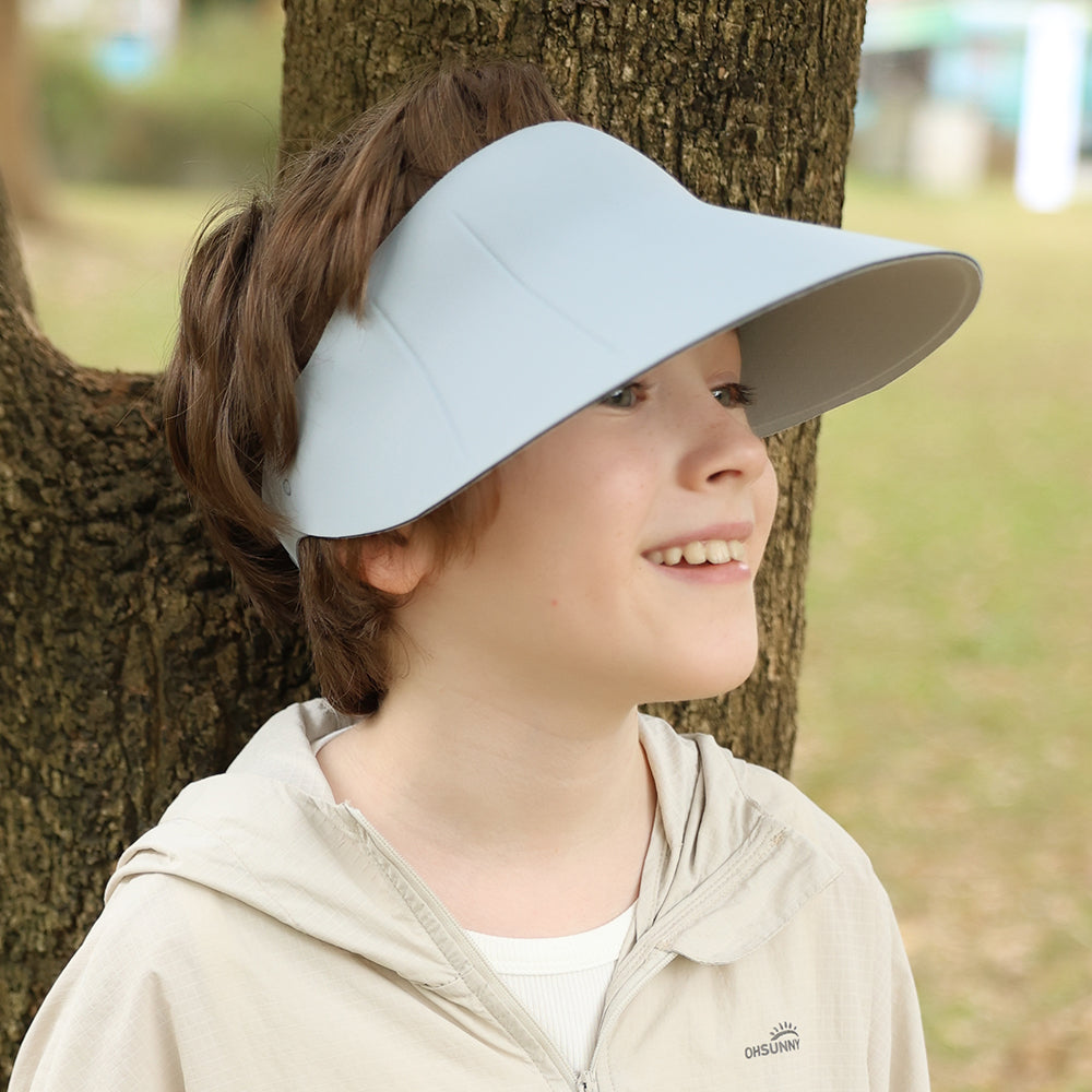 Kid's Sun Visor Hat Dual-Sided Sun Protection UPF50+ Adjustable Cap