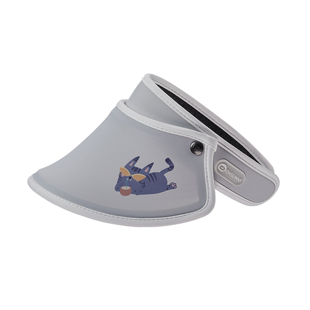 US Stock Kids Empty Top Visor Cap Adjustable Sun Hat UPF 50+